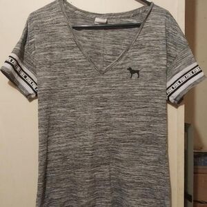 Victoria Secret Pink Short Sleeve Shirt Sz Medium,EUC,Worn Once